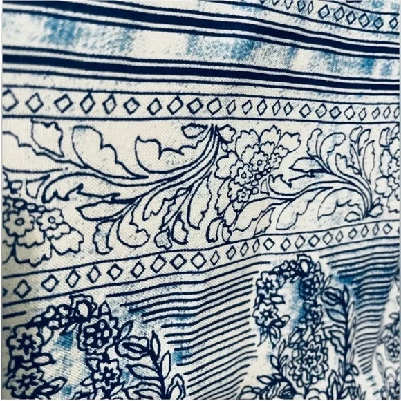 beachlunchlounge Blue/White Dress Size XS - Picture 5 of 5